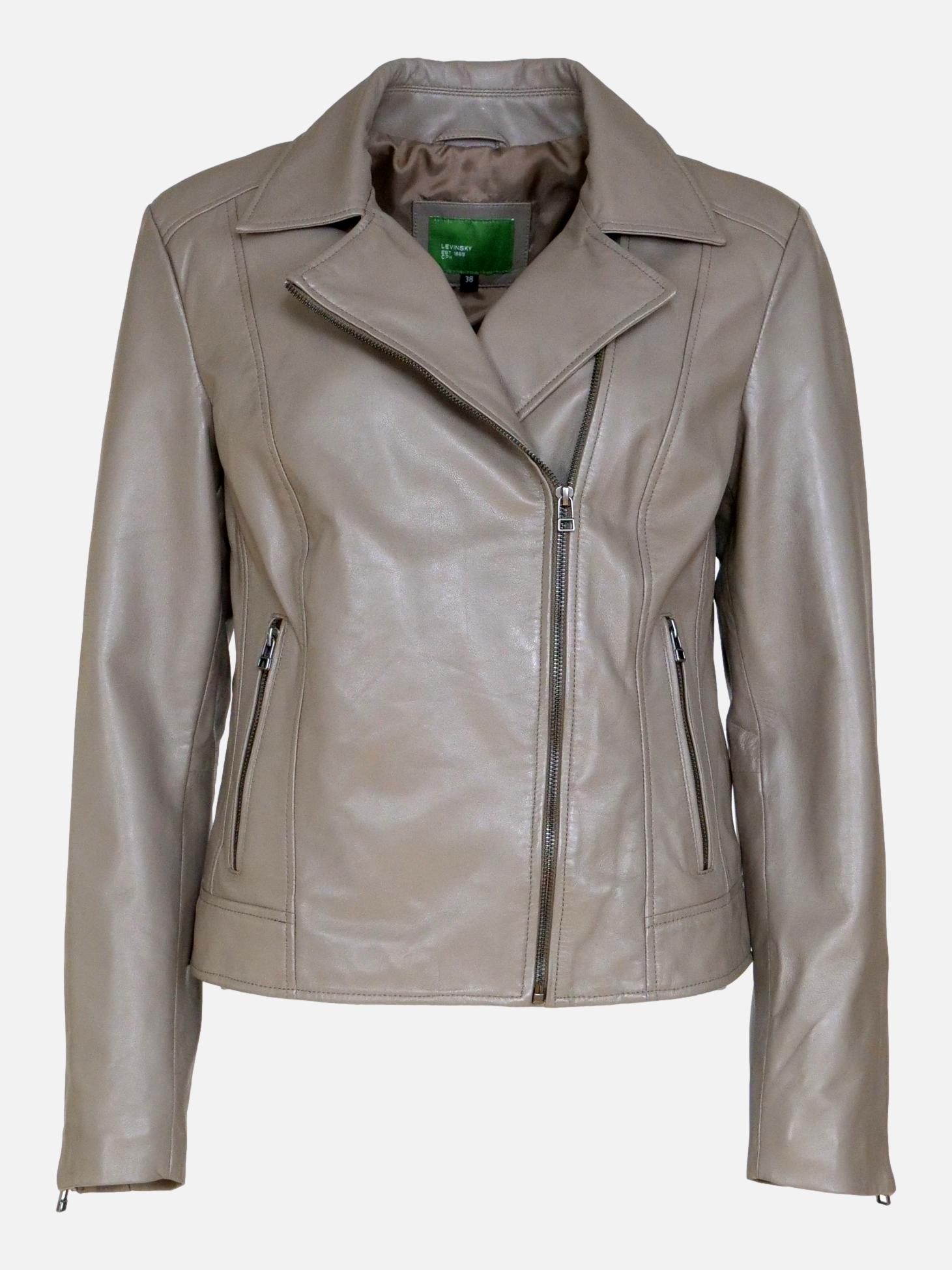Ferrara Lamb Nappa Leather - Women Taupe – Stampe Denmark