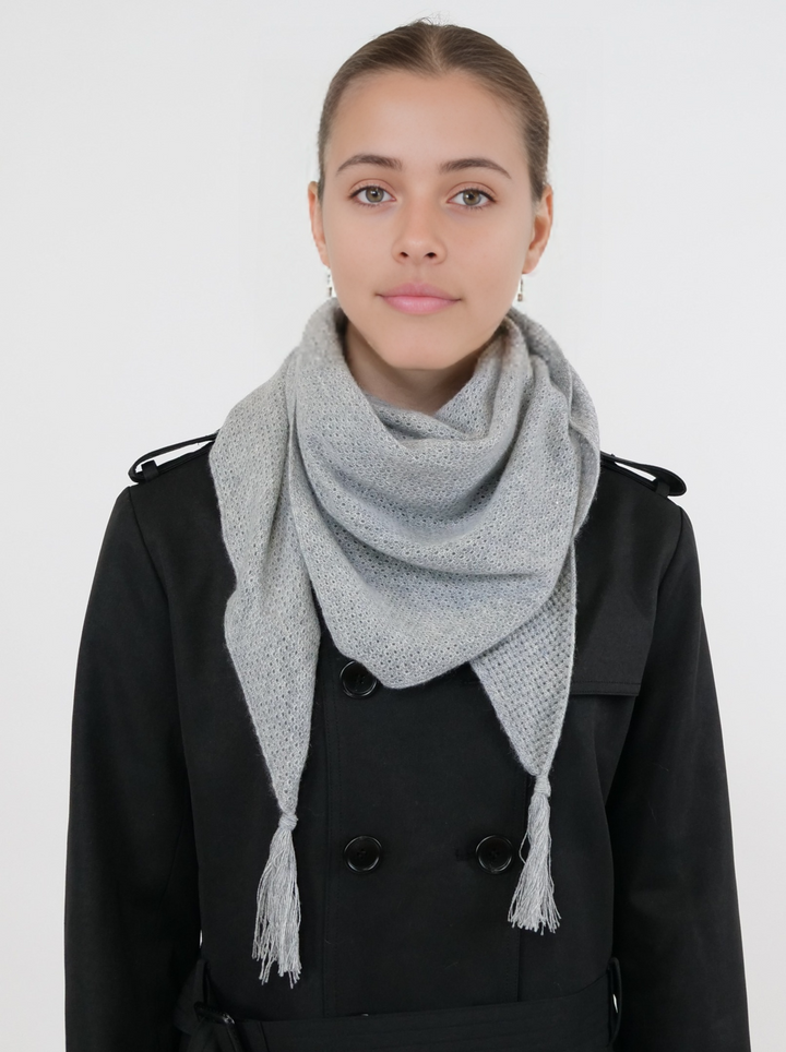 SY-1823 Scarf - 100% PureCashmere - Accesories - Grey