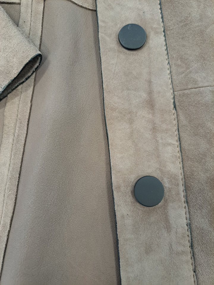 Gerhard, 65 cm. - Krave - Gede ruskind tykt læder - Mand - Mørkegrå