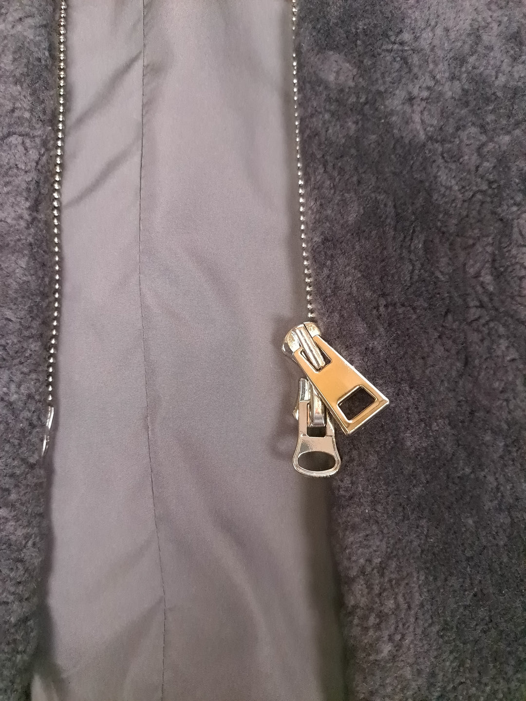 Delaney, 87 cm. - Hood - Curly Lamb - Women - Segred Grey