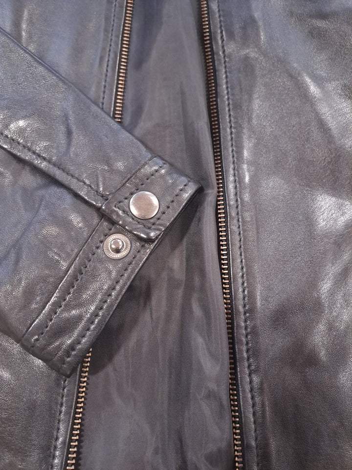 Ivar, 65 cm. - Lamb Polish Nappa Leather -Man - Black