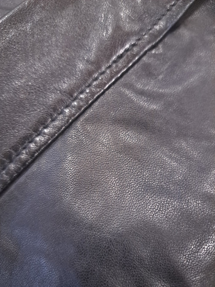 Ivar, 65 cm. - Lamb Polish Nappa Leather -Man - Black