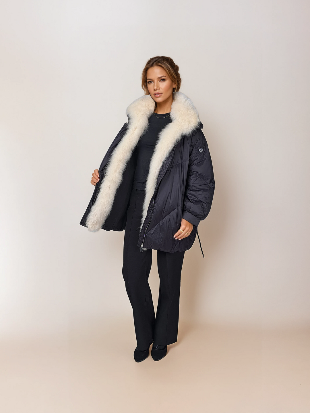 Elfenben, 80 cm. - Down - Dam - Svart