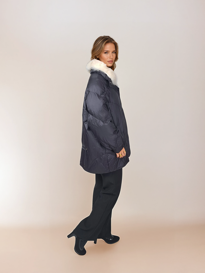 Elfenben, 80 cm. - Down - Dam - Svart