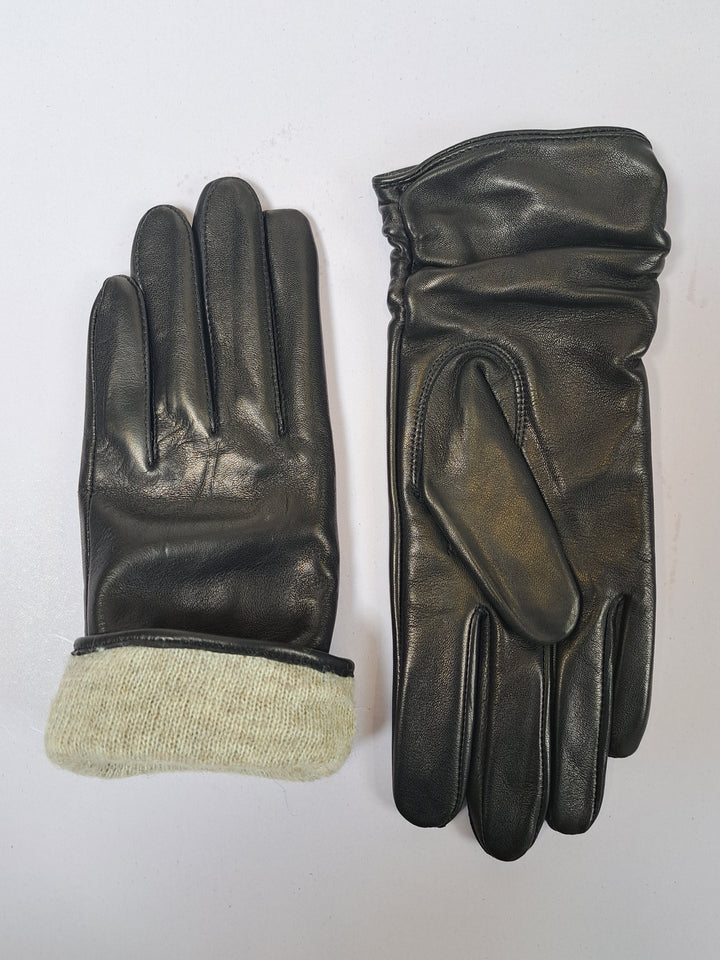 2261 Handske - Lamme Slink Læder - Tilbehør - Sort