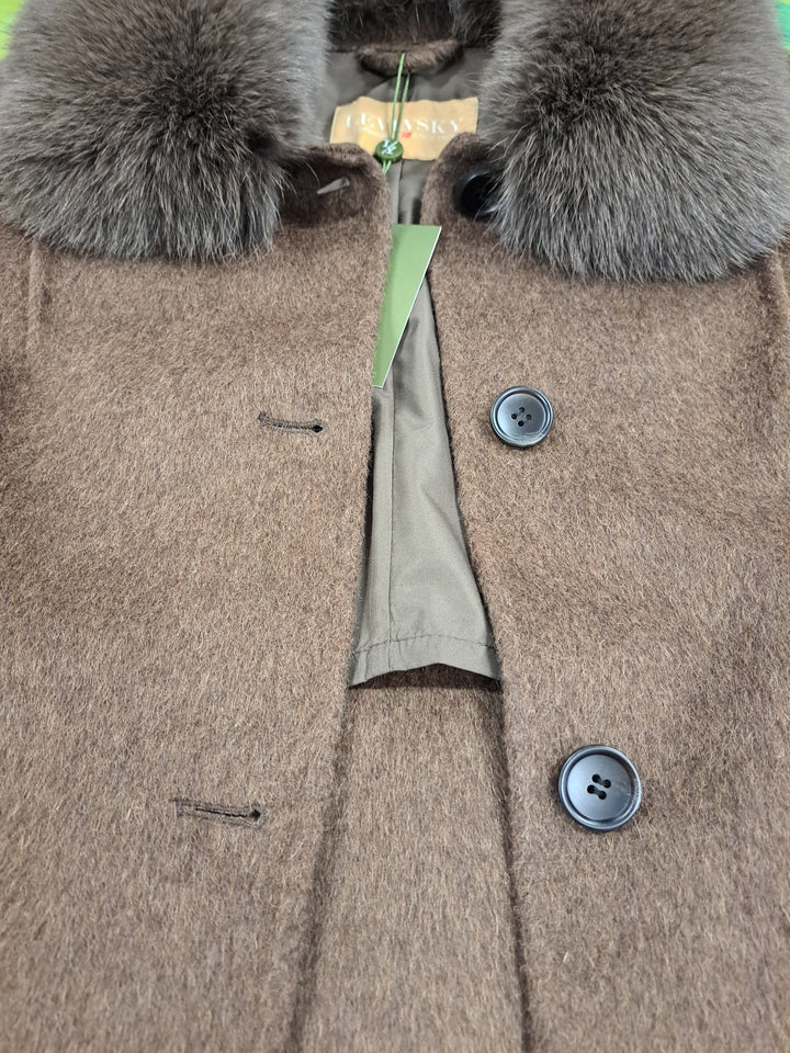 Jilibi, 95 cm. Krave - 100% Uld - Damer - Brun
