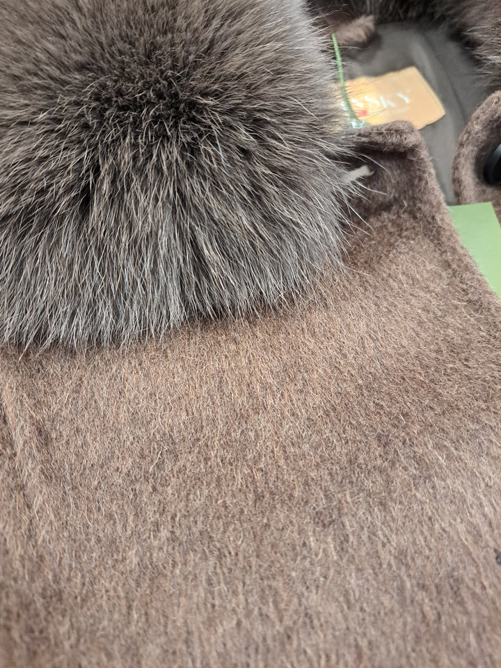 Jilibi, 95 cm. Krave - 100% Uld - Damer - Brun