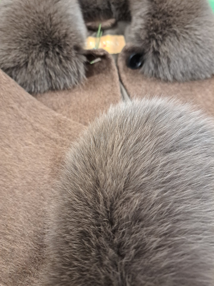 Jilibi, 95 cm. Krave - 100% Uld - Damer - Brun