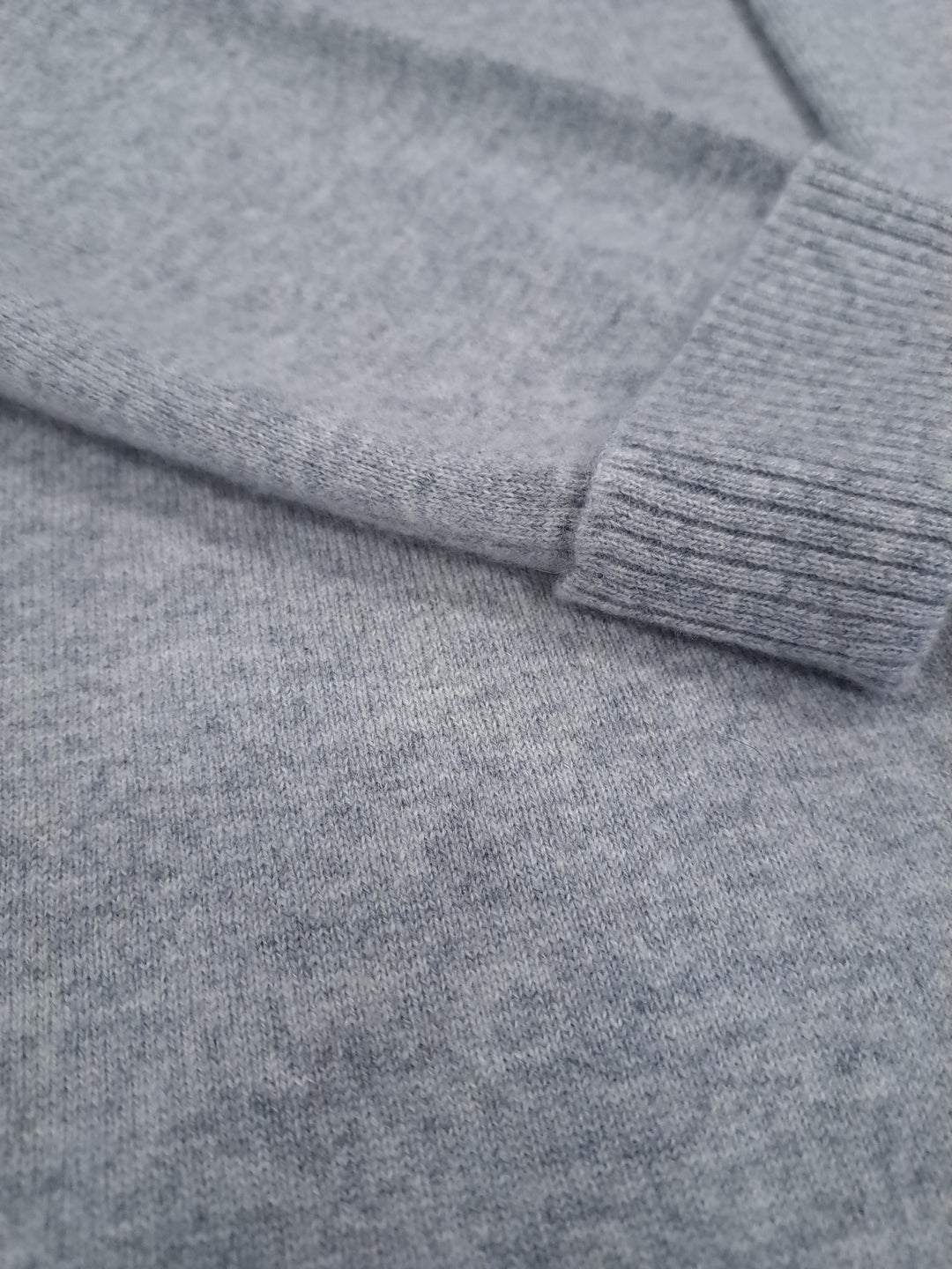 SY-25005 lång kofta - 100 % ren kashmir - dam - grå