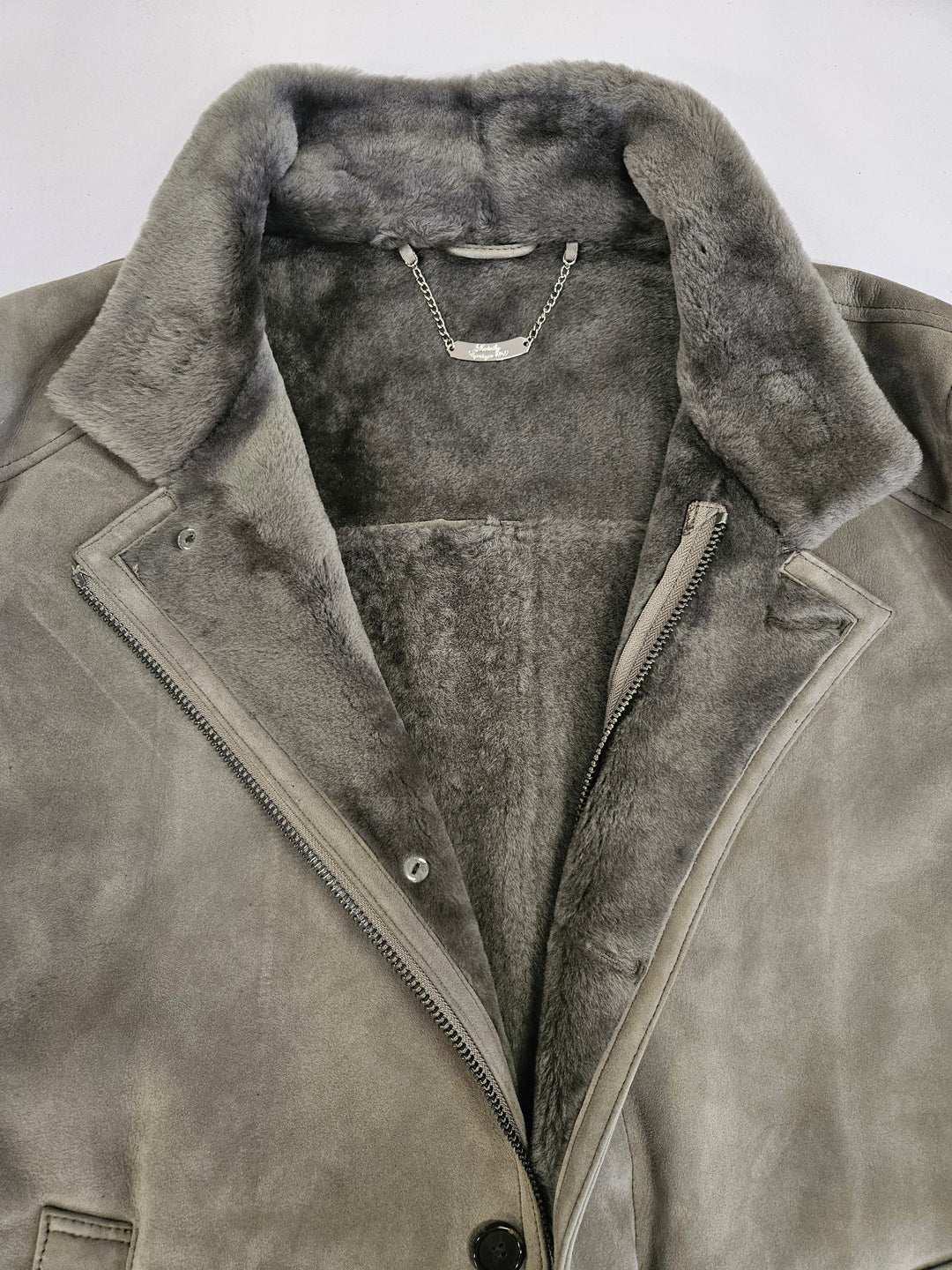 Jack, 80 cm. Suede Lamb - Man Light Grey