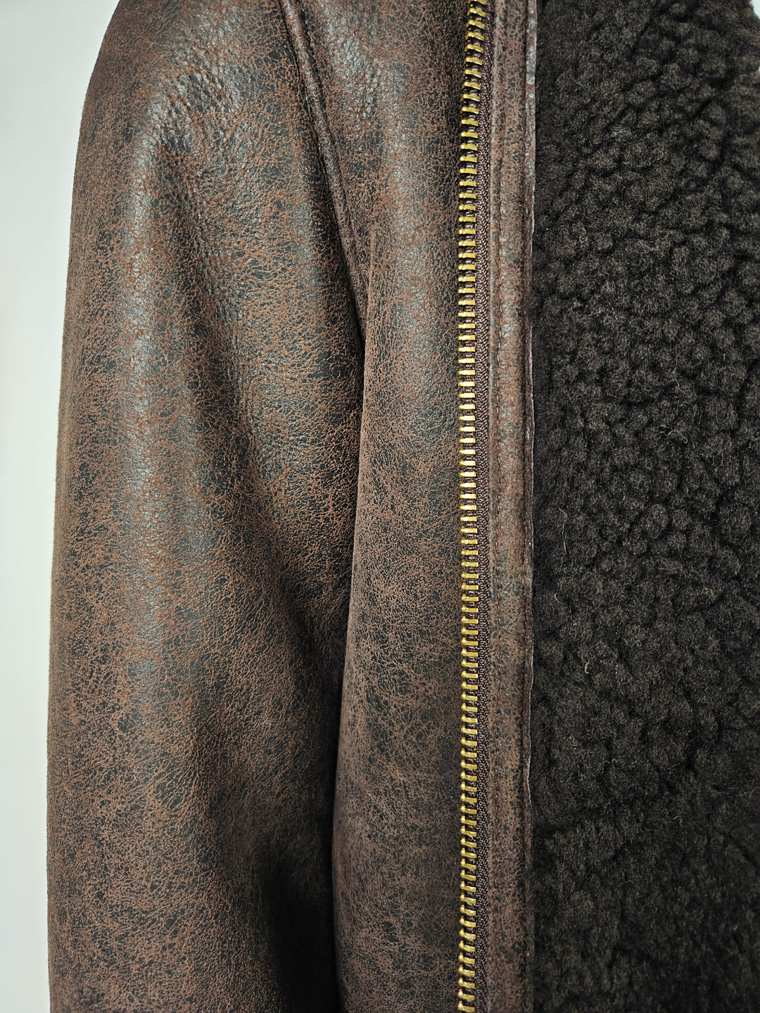 Owen, 85 cm. Nappa Lamb Crack - Man Brown