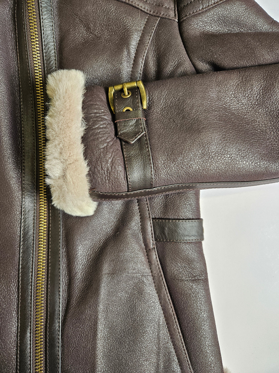 Sacha 59 cm Nappa Lamb Crack Washed -Women Dark Brown