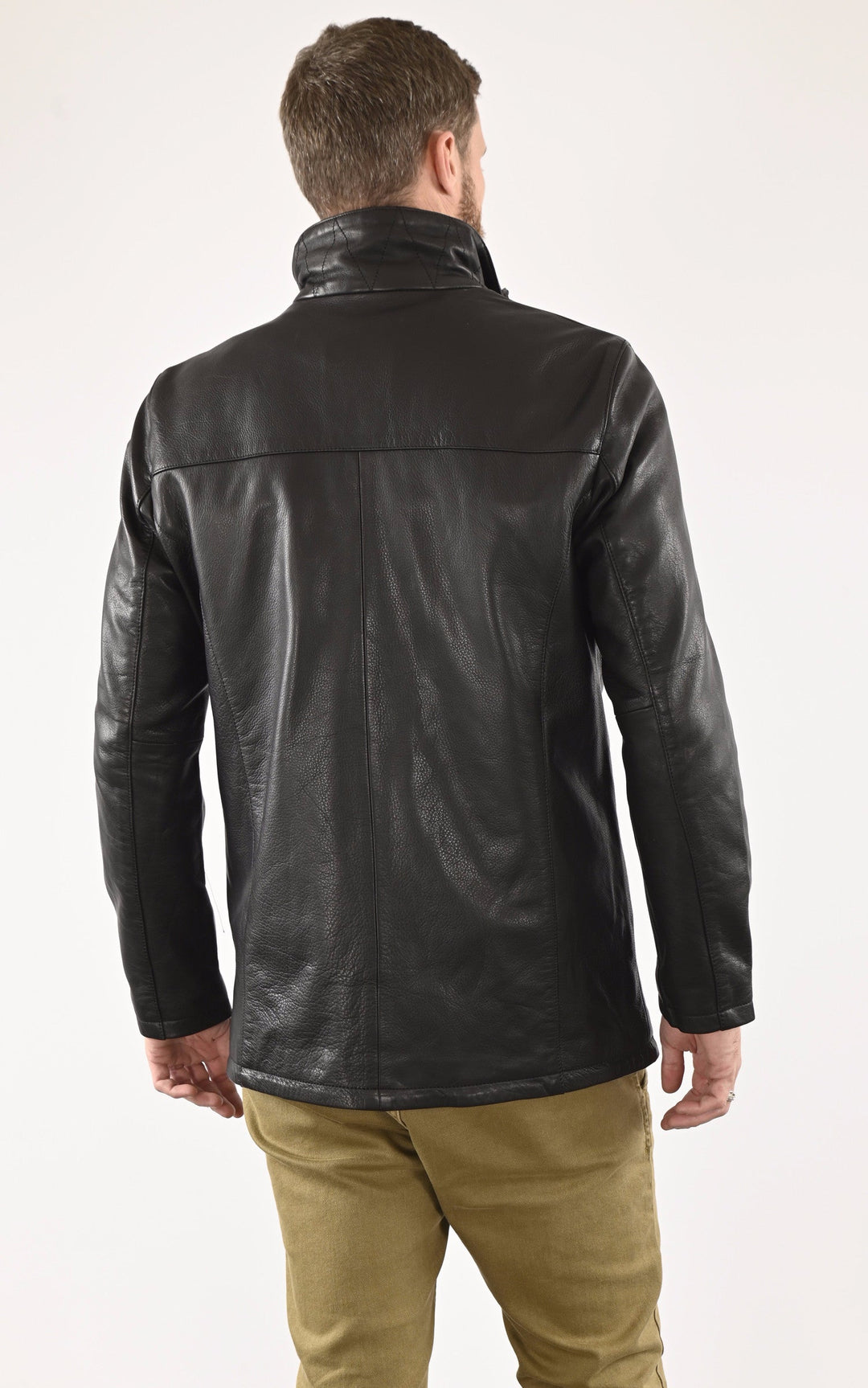 A "MIKA" Noir La Canadienne Blouson Homme back photo