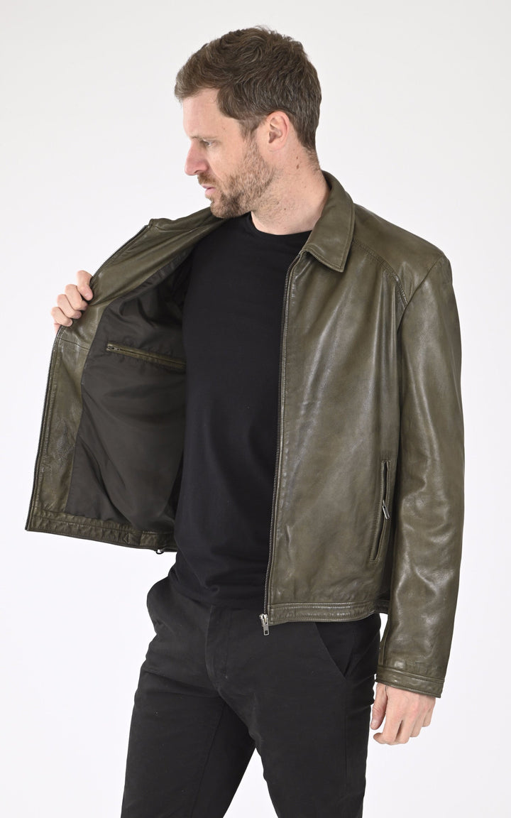 A "IVAR" Kaki La Canadienne Blouson Homme interior photo