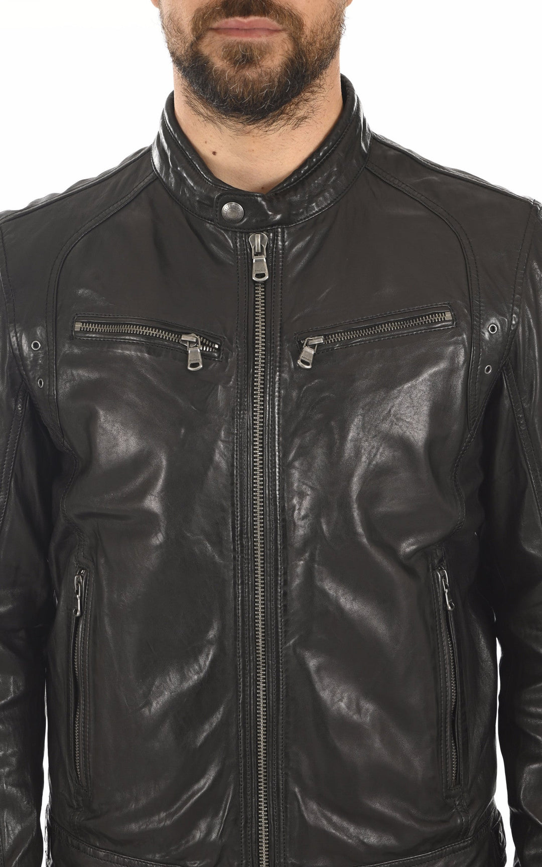 A "DUSTIN 100233" Noir Daytona 73 Blouson Homme details photo