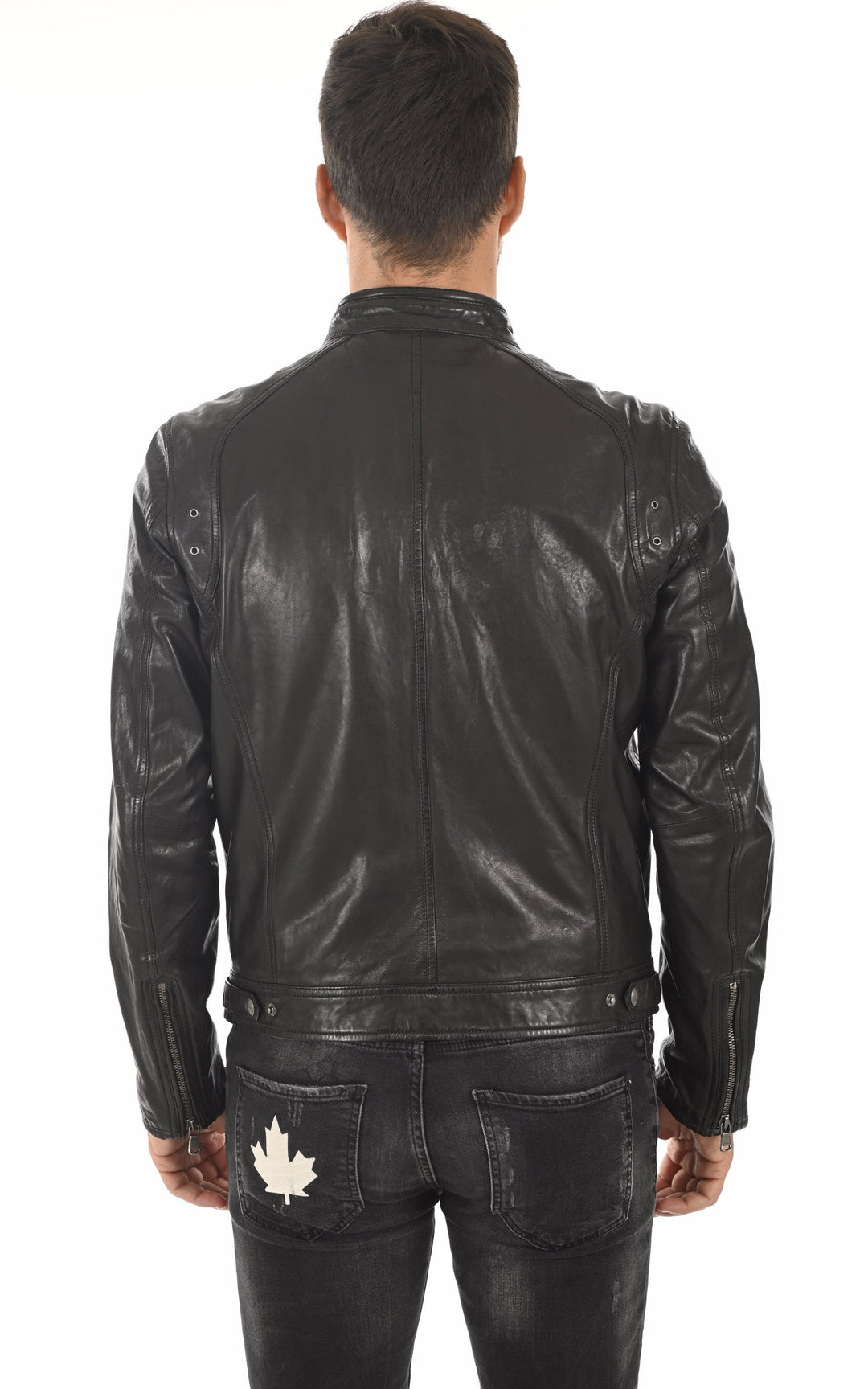 A "DUSTIN 100233" Noir Daytona 73 Blouson Homme back photo