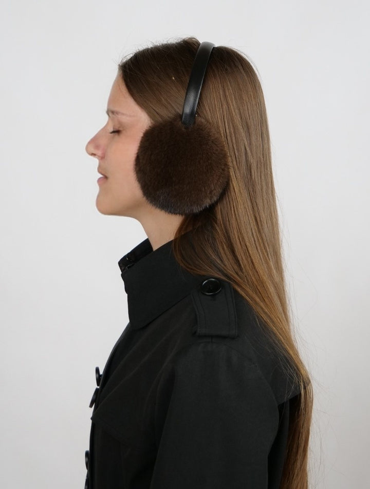 Hl9e002 Mink Earmuffs - Mink - Accessoires - Brown