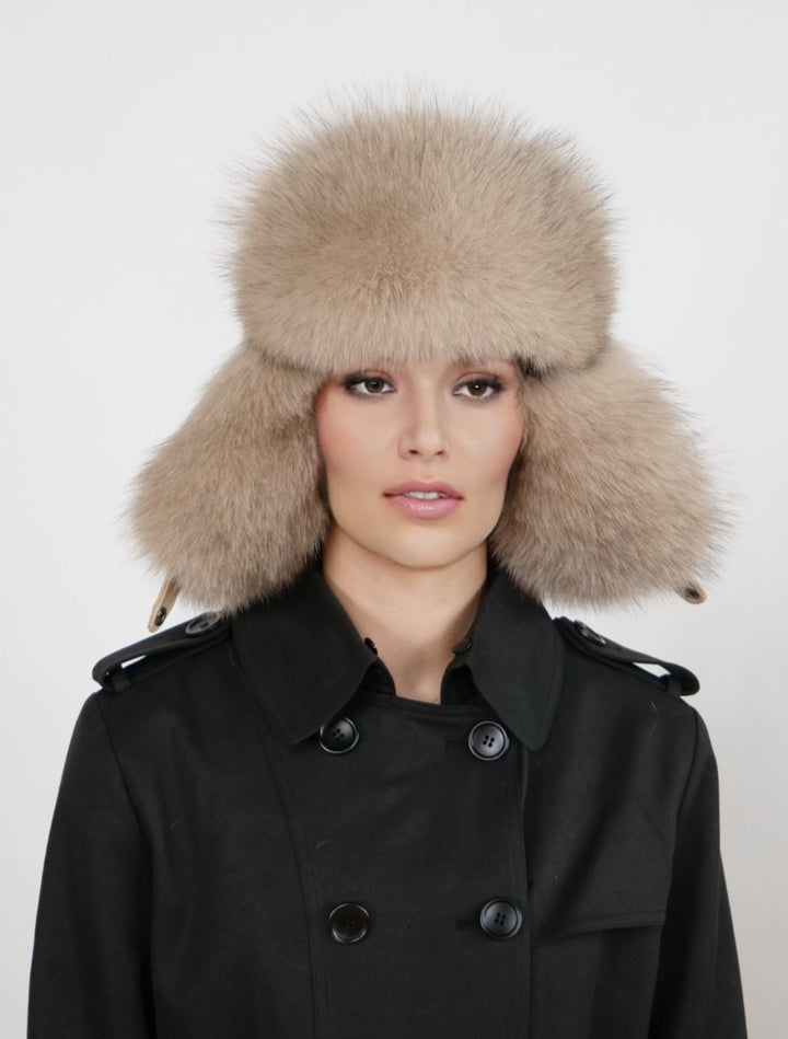 202 Fox Trapper Hat - Fox - Accesories - Beige