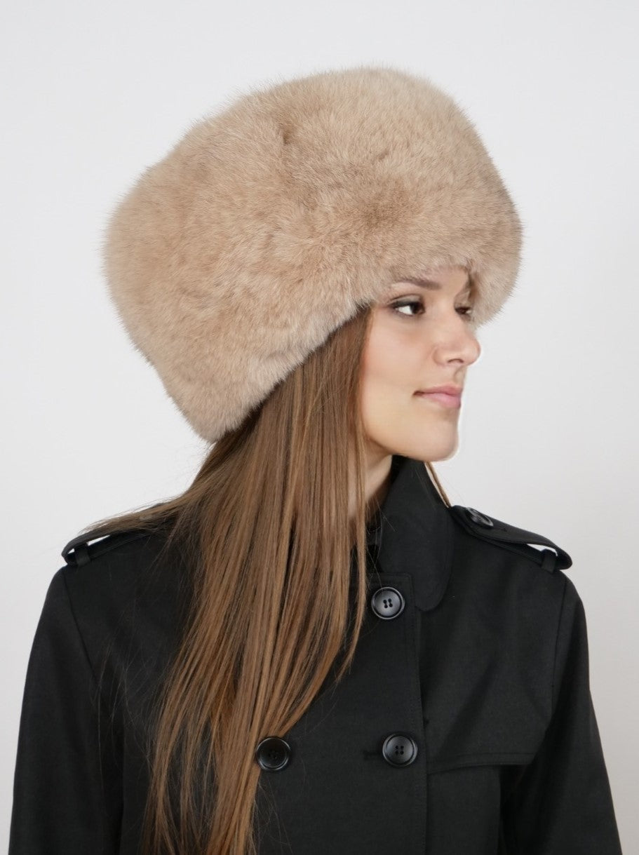 HL22C049 Hat - Blue Fox - Accesories - Camel Snow Top