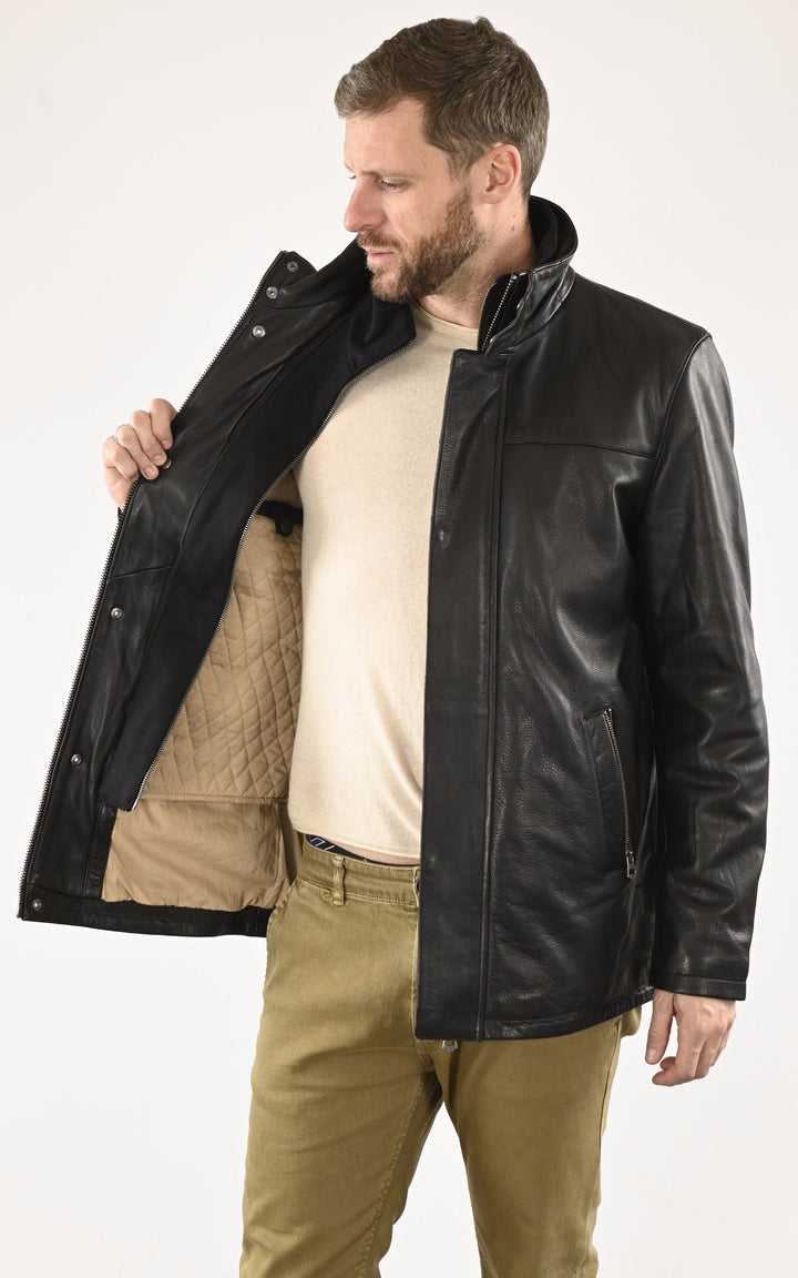 A "MIKA" Noir La Canadienne Blouson Homme interior photo