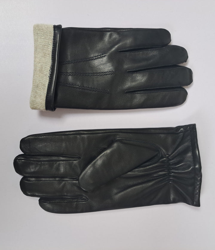 7607 Handske - Lamme Slink Læder - Tilbehør - Sort