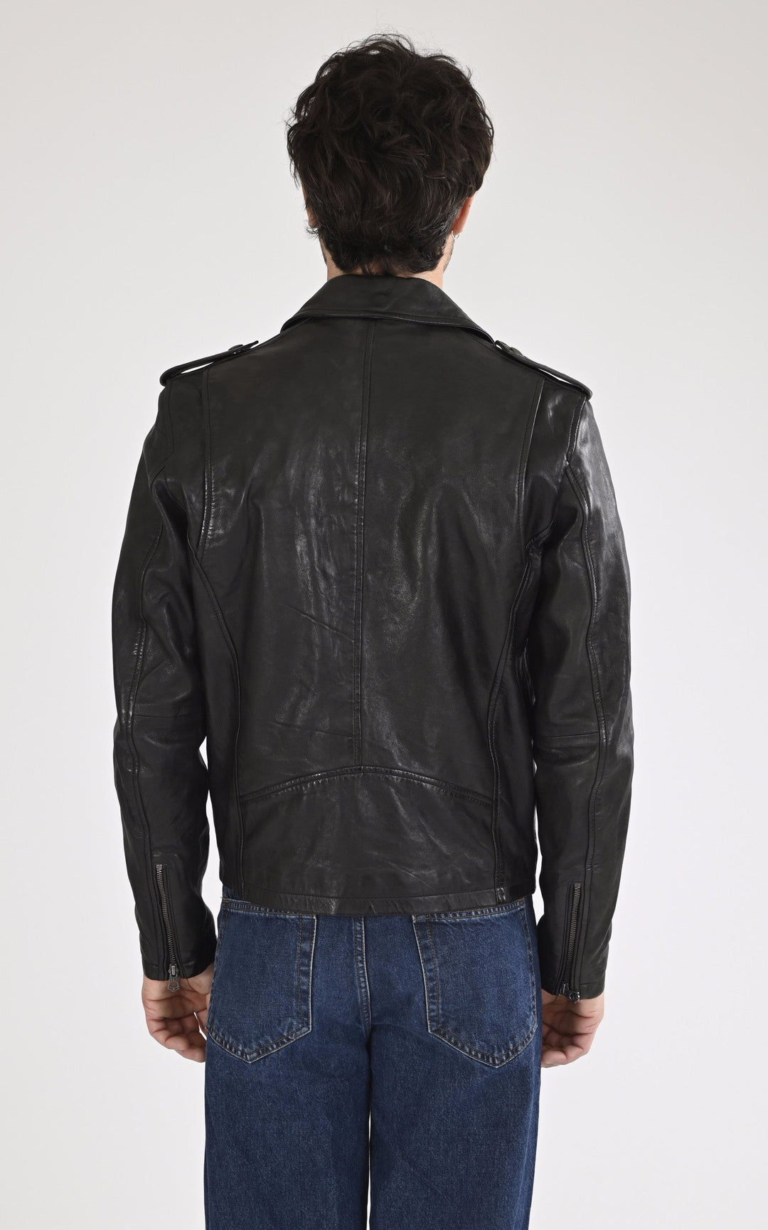 A "GOLBERG 101485" Noir Daytona 73 Perfecto Homme back photo