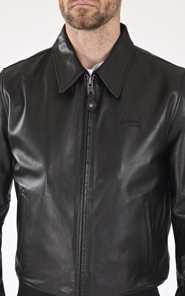 A "LC5100 RIB" Noir Schott Blouson Homme details photo