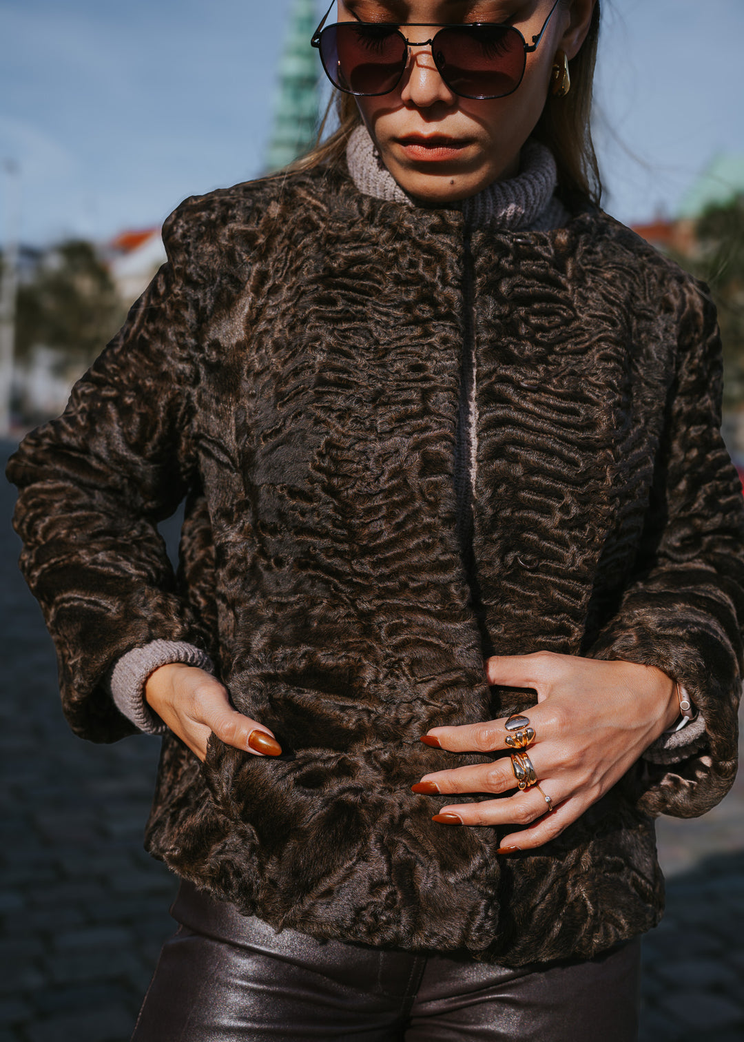 Konstantinou Monroe, 56 cm. - Persiskt lamm - Dam - Brun