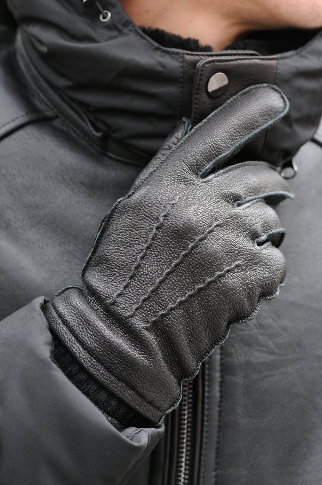 handschuhe leder schwarz herren 200 Herren-Lederhandschuhe – Schwarz – Stampe Denmark