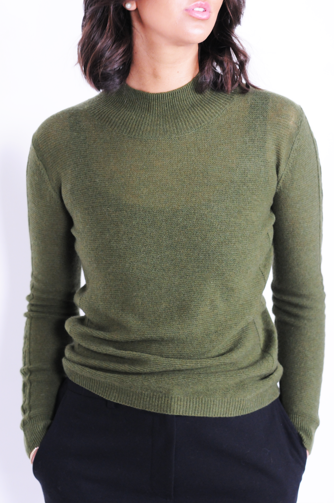 Pull MKI - 100% laine - accessoires - vert