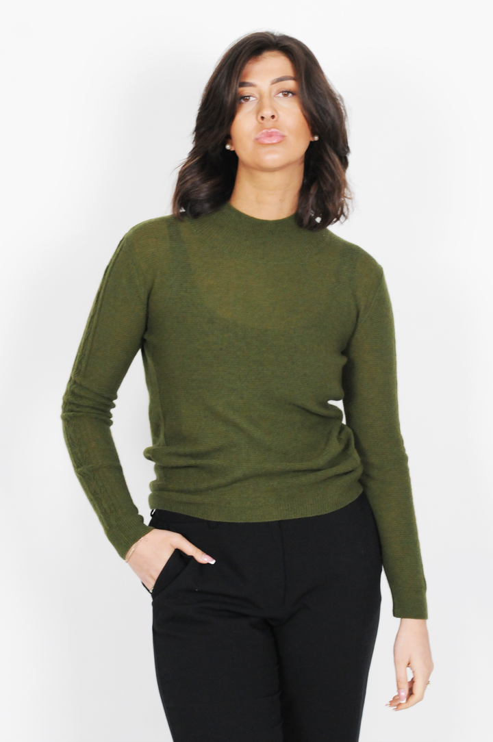 Pull MKI - 100% laine - accessoires - vert