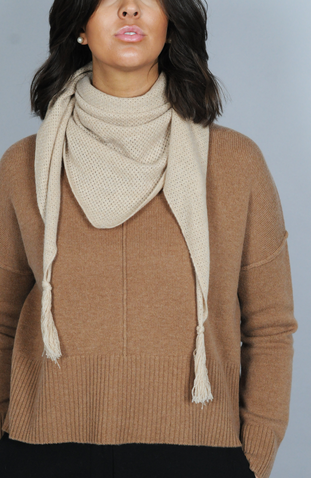 SY -1823 Scarf - 100% Purecashmere - Accesories - Rice Camel