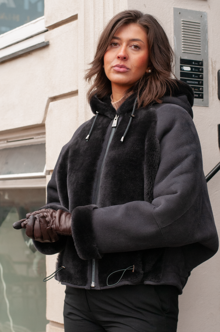 Hosana-b, 61 cm. - Hood - Agneau en daim - Femmes - Segred Gray