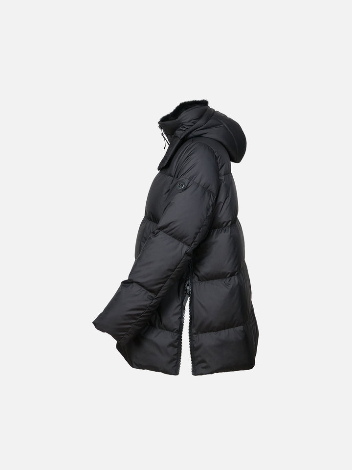 Hester, 75 cm. - Down Jacket With Hood - Women - Black