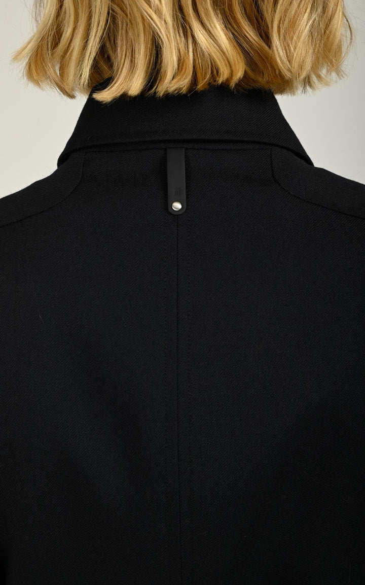 Trench Textile Femme Mackage, modèle Eugenia de couleur navy