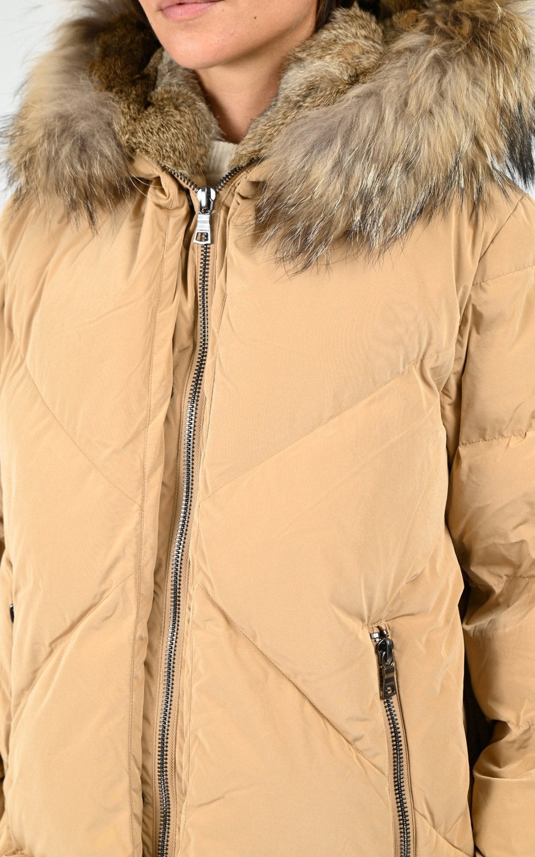Ves doudoune Textile Femme Blonde No.8, modèle Frost 515 de couleur croissant 5400
