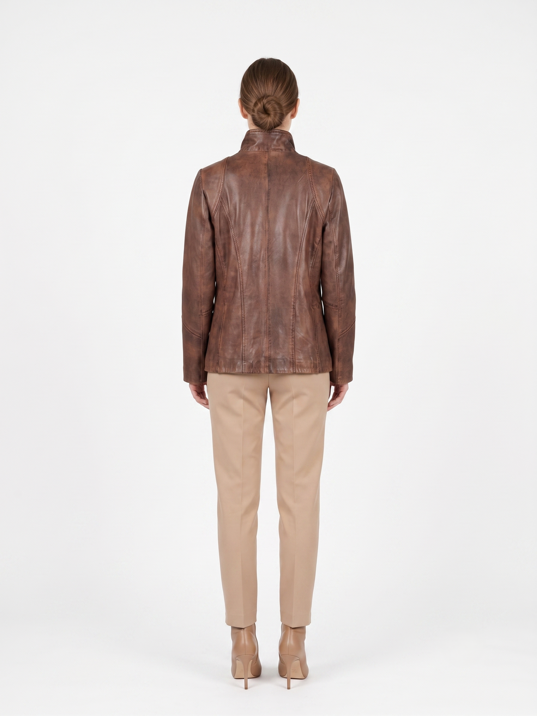 Mona Lisa Lamb Malli Leather - Women Copper Brown