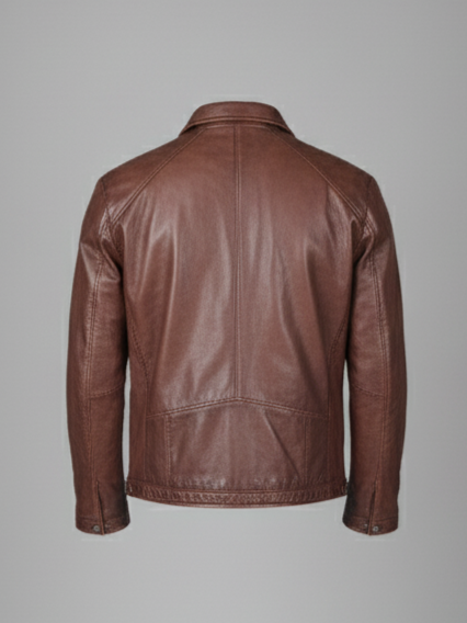 Ivar, 65 cm. - Lamb Polish Nappa Leather -Man - Cana Brown