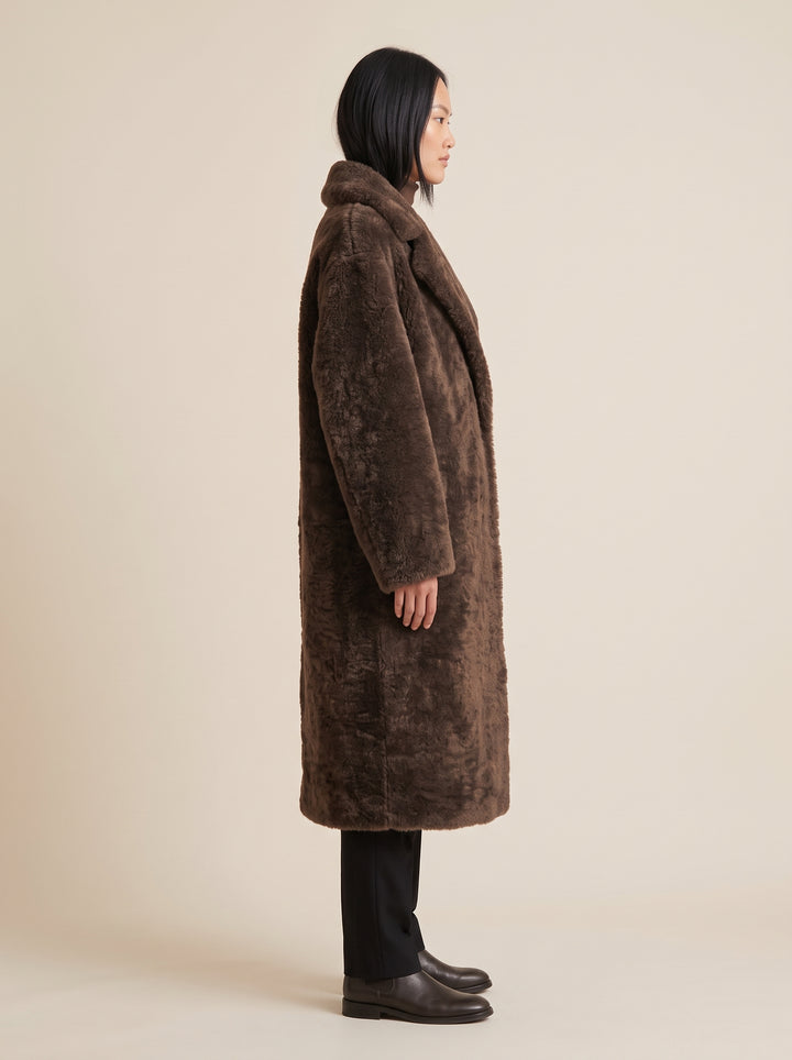 Bonjour, 95 cm. - Collier - Curly Lamb - Femme - Y-Marron