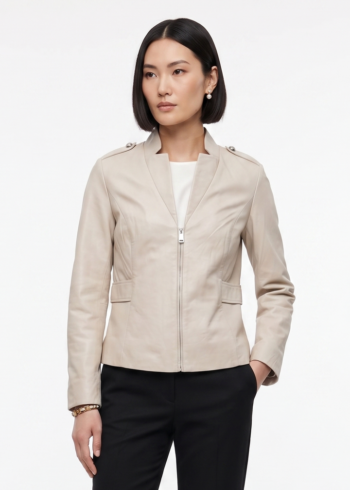 Hillary, 55 cm. - Lamb Dior Læder - Damer - Sand