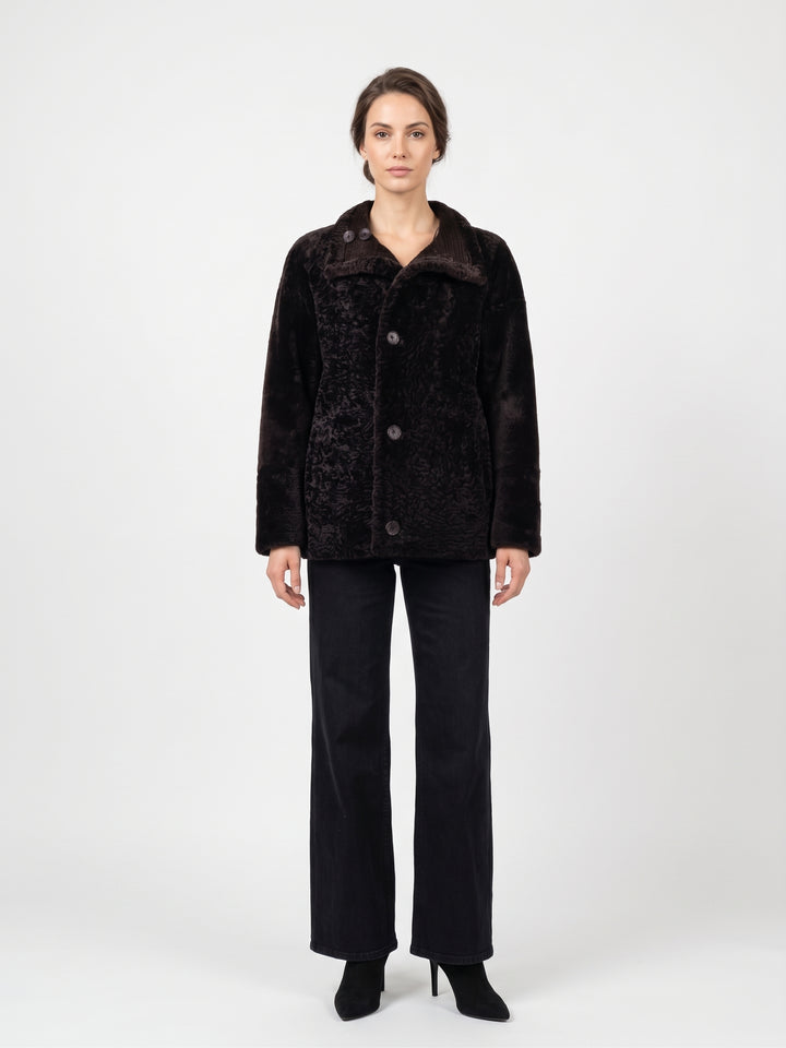 Jude, 65 cm. Nappa Lamb - Women Dark Brown