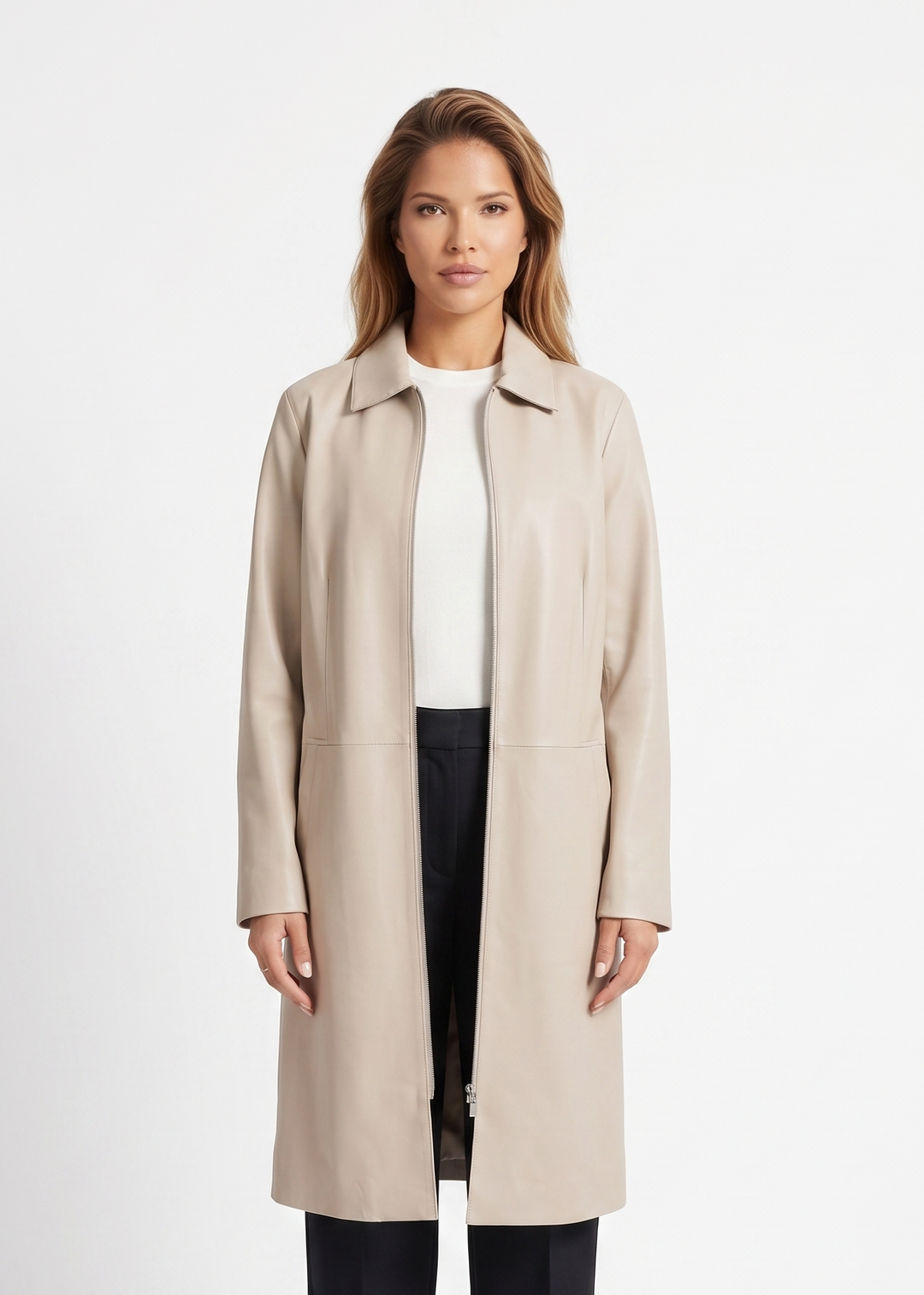 Elva, 96 cm. Lamb Dior Leather - Women Sand