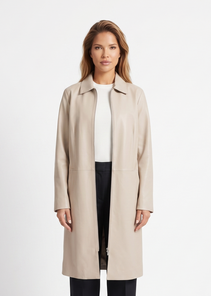 Elva, 96 cm. Lamb Dior Leather - Women Sand