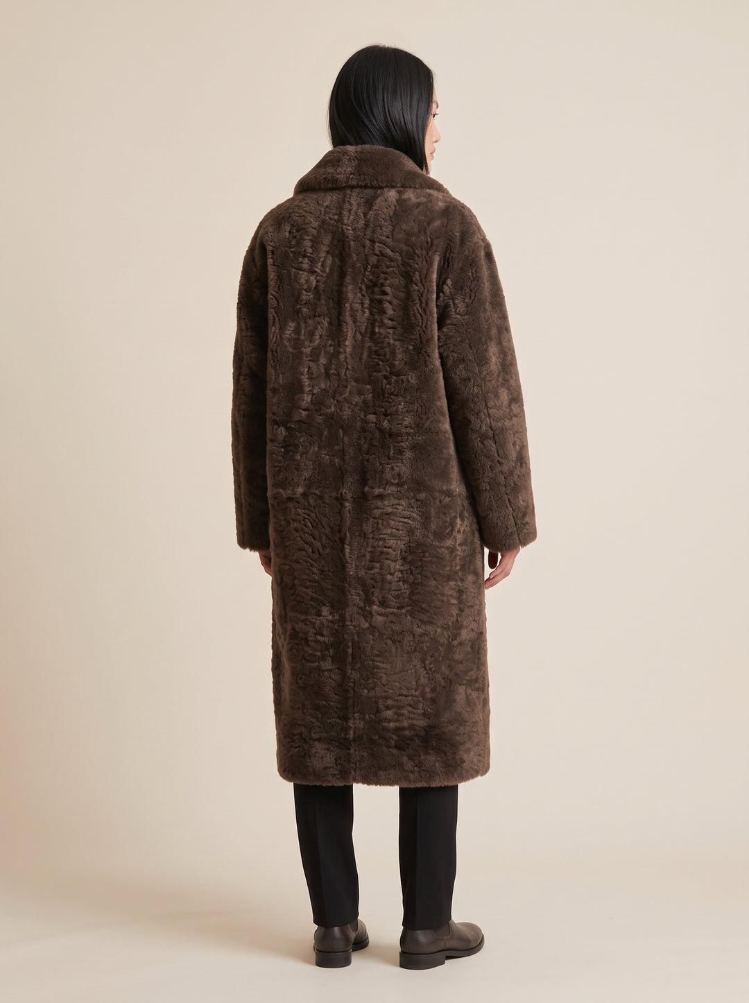 Bonjour, 95 cm. - Collier - Curly Lamb - Femme - Y-Marron
