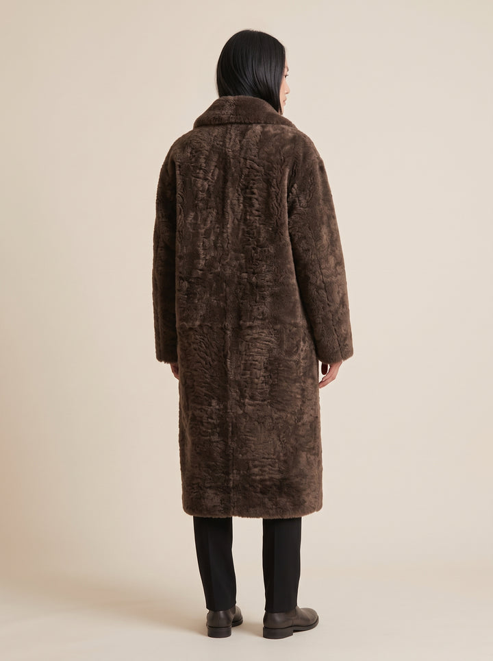 Bonjour, 95 cm. - Collier - Curly Lamb - Femme - Y-Marron