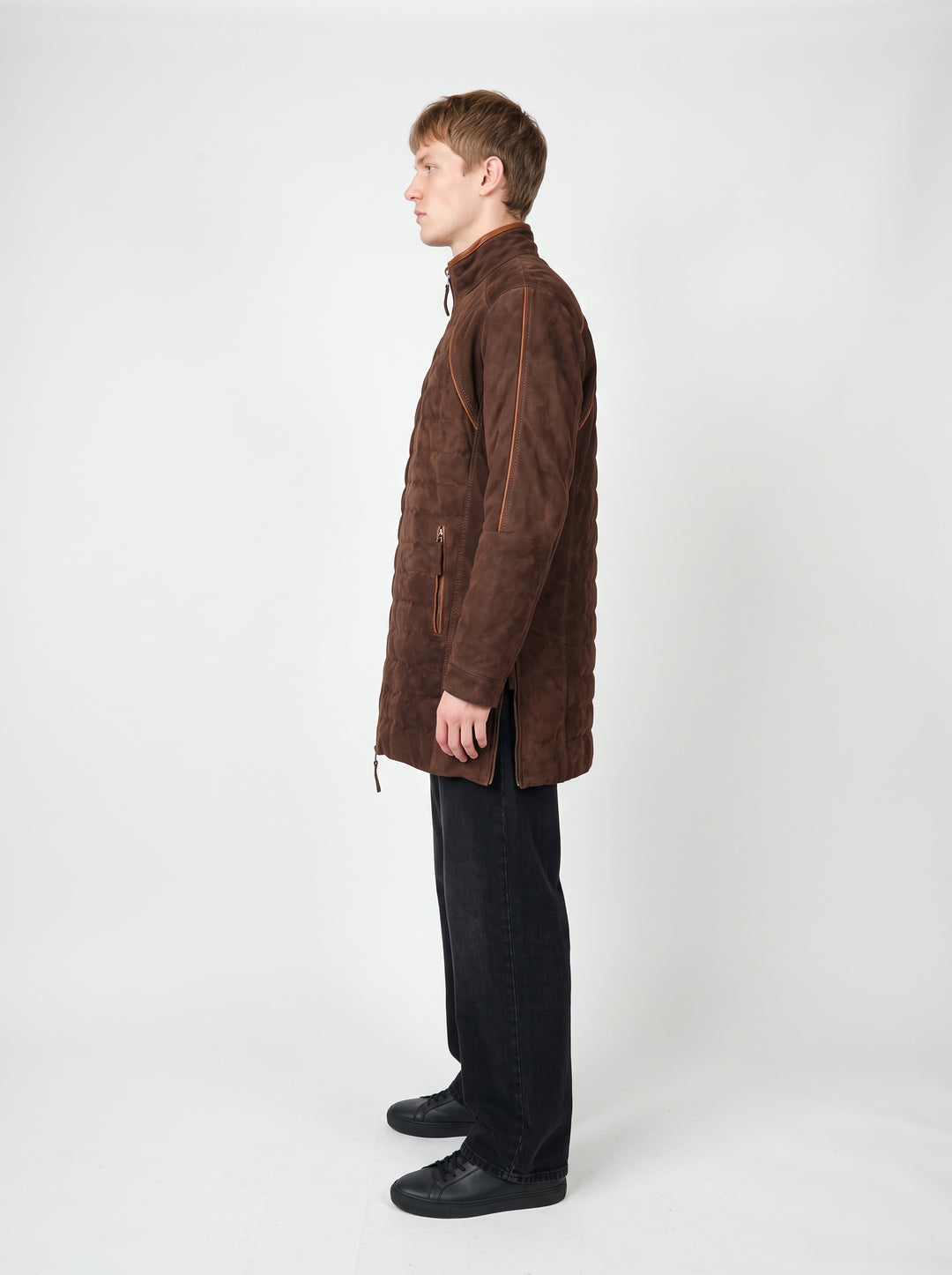 Teddy, 92 cm. - Krage - Getmocka - Man - Mörkbrun