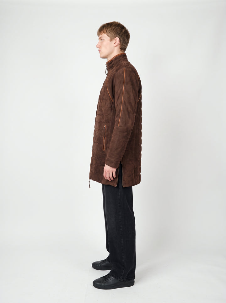 Teddy, 92 cm. - Krage - Getmocka - Man - Mörkbrun