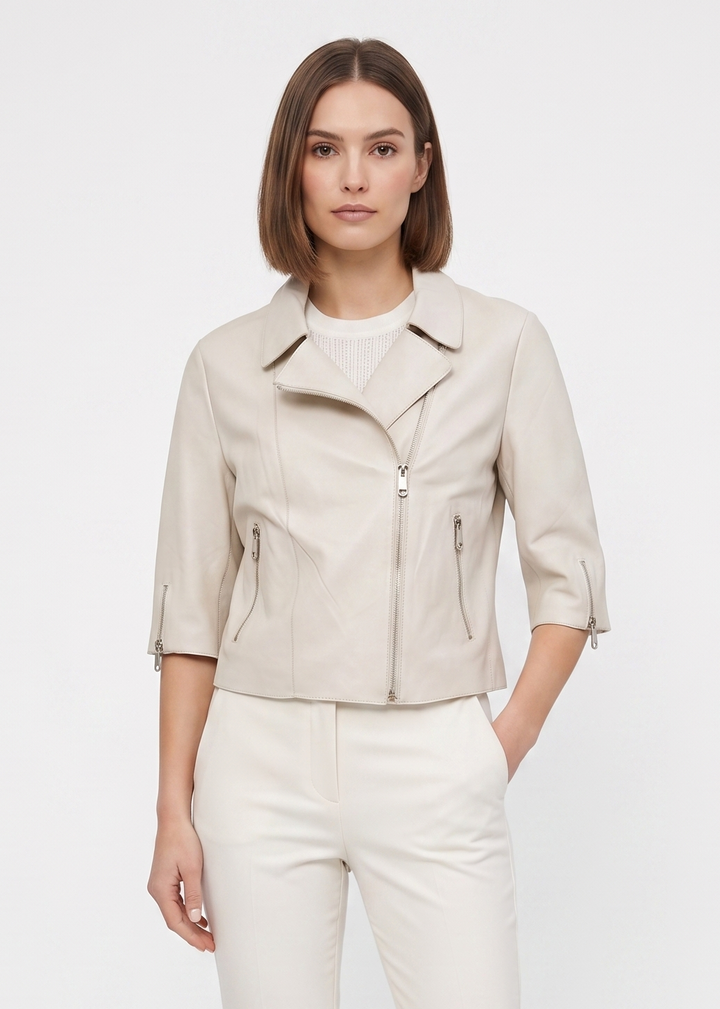 Ditte, 45 cm. - Lamm-Malli-Leder – Damen – Sand