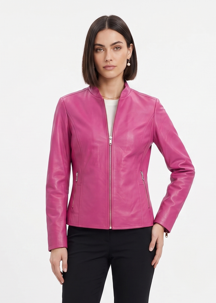 Penelope, 56 cm. - Lamm-Dior-Leder – Damen – Fuchsia