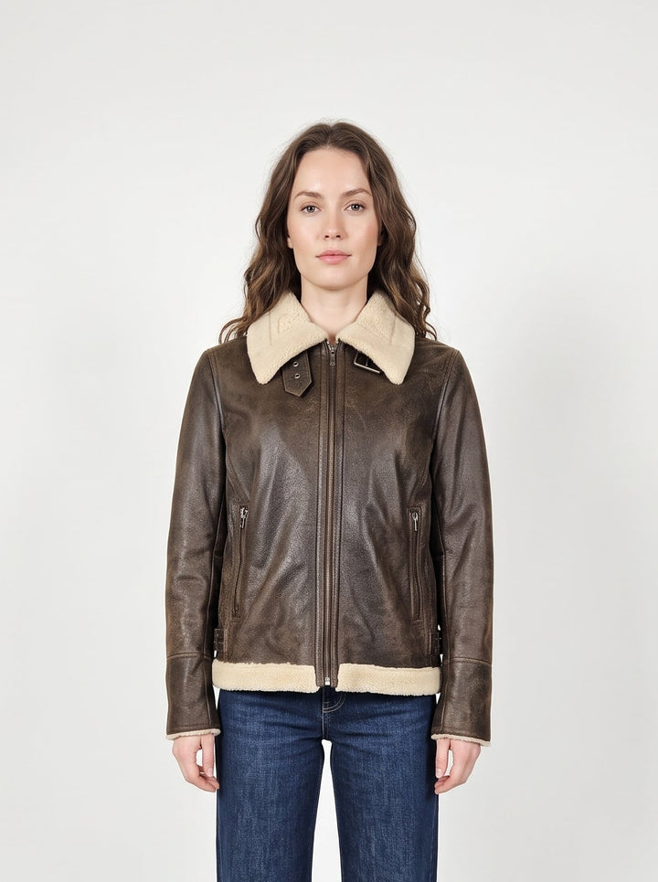 Giggles, 62 cm. Lamb Tornado Leather - Women Middle Brown